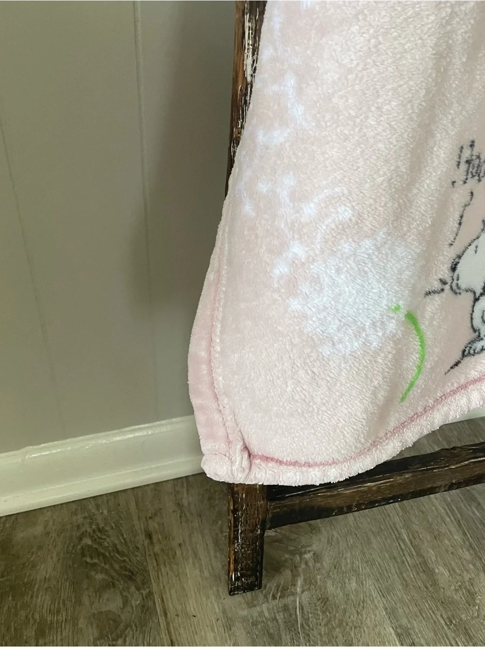 Berkshire Peanuts Snoopy Pink Fleece Throw Blanket 45” x 62” – Soft Plush
